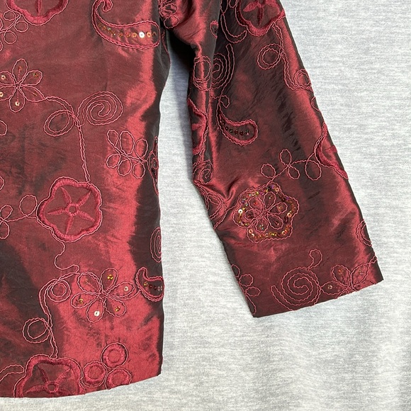 SUSAN GRAVER Holiday Christmas New Year Dressy Formal Special Occasion Sequined - Picture 4 of 16